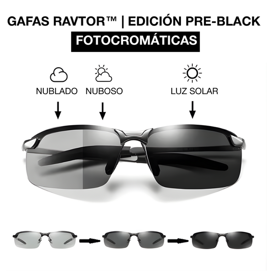 GAFAS RAVTOR™ | EDICIÓN PRE-BLACK FOTOCROMÁTICAS